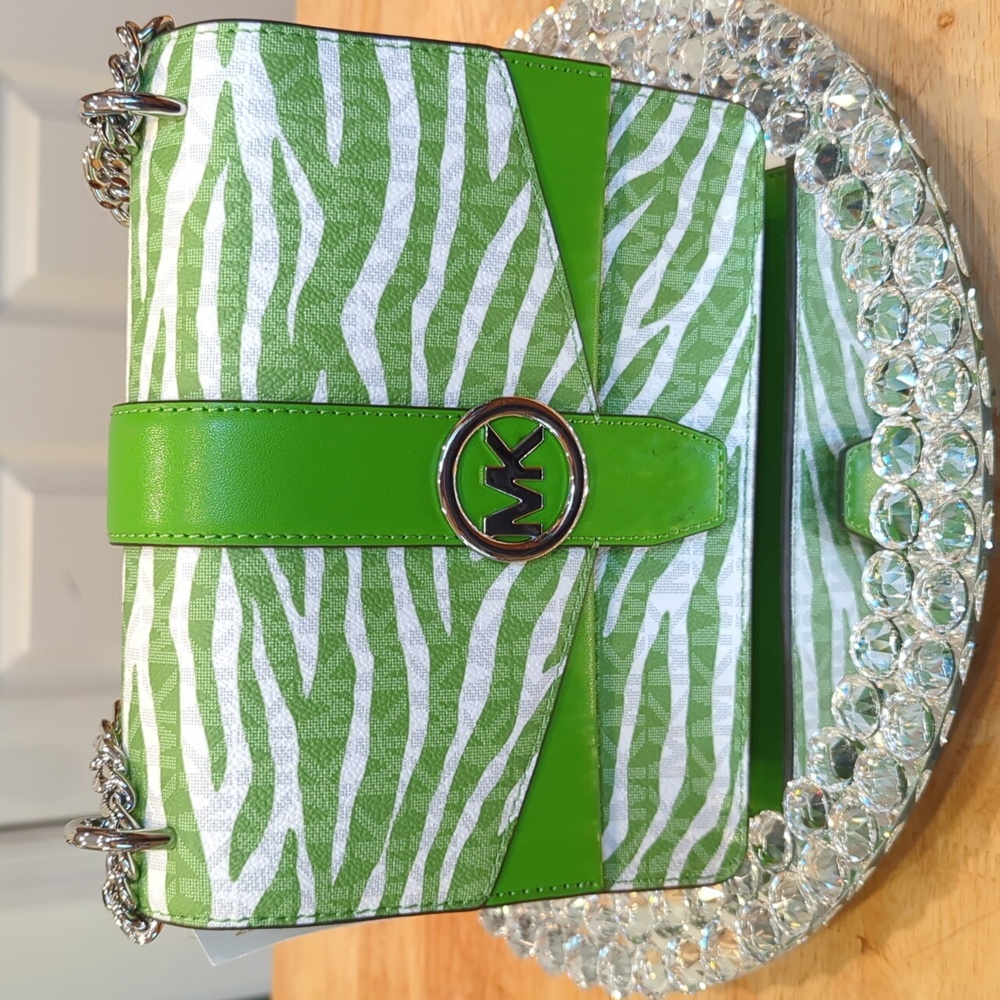 Michael Kors Zebra Greenwich Small Flap Crossbody NWT - Picture 5 of 7